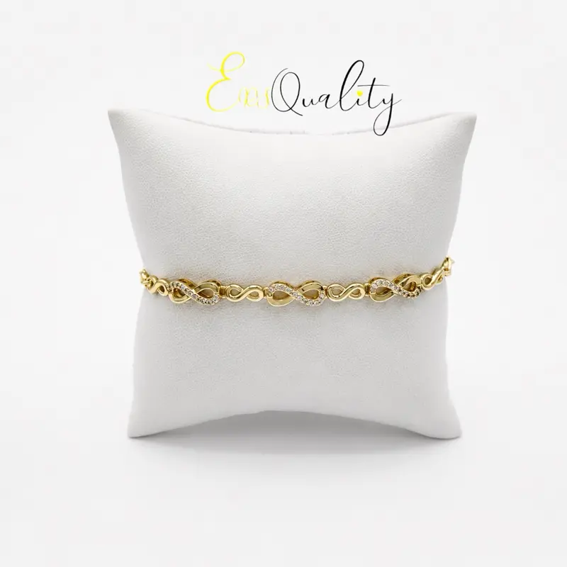 B19 Infinite Bracelet- Gold Plated 14k