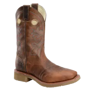 Double H Men's Brown Wide Square Toe ICE™ Roper Boot DH5134