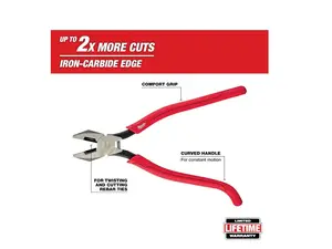 Milwaukee (MODEL: 48-22-6102) 9" Ironworker's Pliers with Comfort Grip