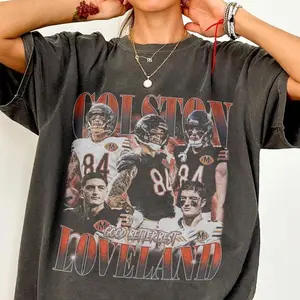 Comfort Colors Colston Loveland Football Vintage Shirt, Colston Loveland t-Shirt, Good Better Best, Chicago game day shirt