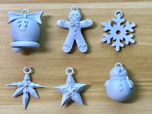 Holiday & Winter Themed Paintable Christmas Ornaments Decor Decoration Decor Decoration