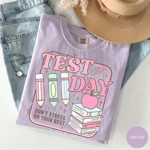 Comfort Colors Teacher Testing T Shirt, Matching State Testing Graphic Tee, Test Day Teacher Outfit, Teacher Team Gift