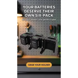 Matco-Klutch Type Battery Holder, Tool Organizer Accessory for Battery Storage, Includes Manufacturer Warranty, Tools & Hardware Accessories