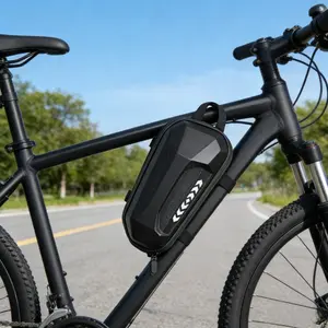 Universal Hardcase Handlebar Bag Waterproof Folding Front Pack for Scooters, Bikes Balance Boards Secure, Rigid Storage with Easy Mount Compact Fold