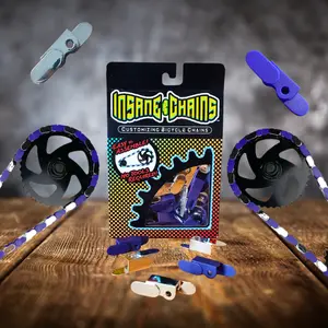 Chrome & Purple Chain Caps