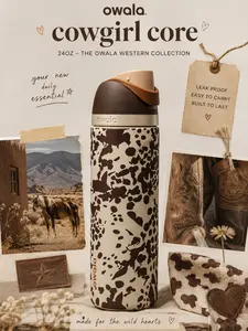 [NEW COLLECTION PRE-ORDER 15DAYS] OWALA Cowgirl Core 24oz - The Owala Western Collection - Just Ripe