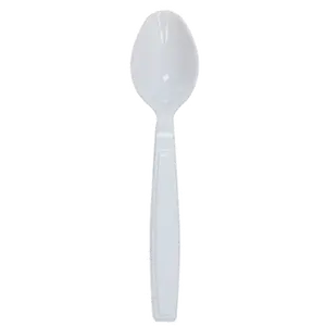 [1,000 ct] PS Plastic Extra Heavy Weight Tea Spoons, White