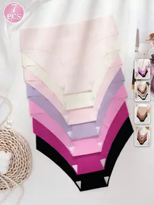 Seamless Panties No Show Comfort Stretchy Everyday Activewear 7 Pack