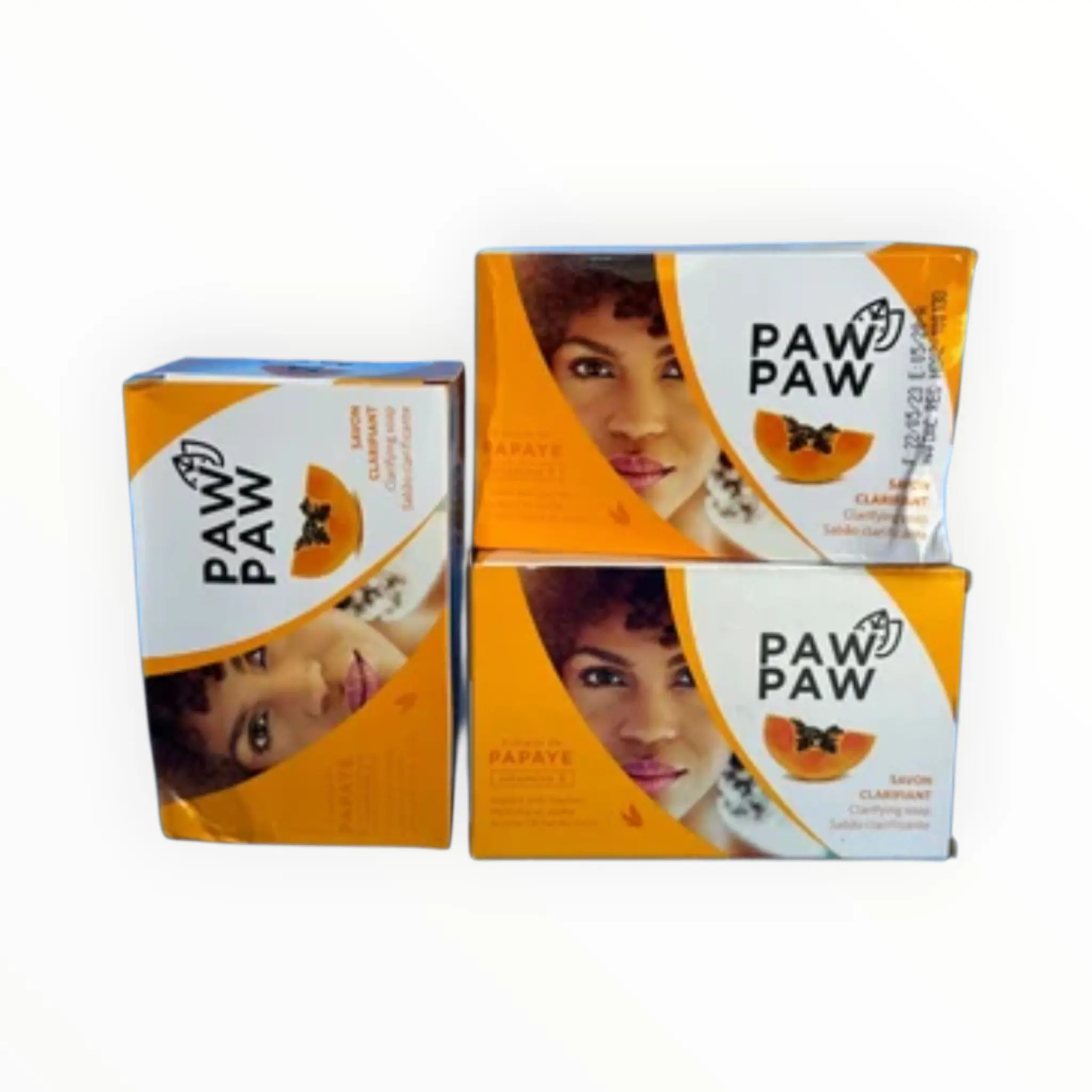 3pcs Paw paw Papaya Soap, 2pcs Paw Paw Papaya 1 Saop, 1 Boby Lotion Bodycare Package Set Body Beauty Set Smooth Exfoliate Skin Repair Cosmetic