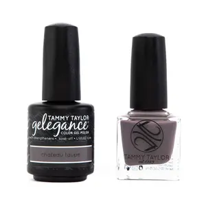 Tammy Taylor Chateau Taupe Soulmates - Gelegance Gel Polish & Nail Lacquer Set - High Pigment Full Coverage Long Lasting Formula