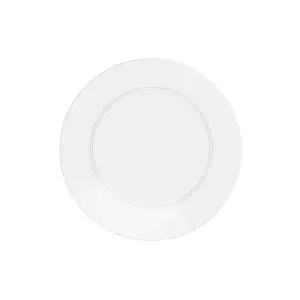 8 In. Trend Glass Look Plastic Plates | 10 Count