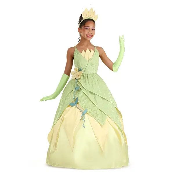 Girl's Disney Deluxe Princess and the Frog Tiana Costume (© Disney)