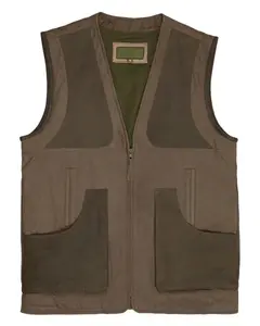 MotorCycleJackets Mens Mid-Brown Shooting Vest