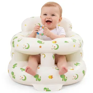 Inflatable Baby Sitting Chair for 3–36 Months,Built-in Air Pump,Full Support Design,Infant Support Seat for Sitting & Learning to Sit,For Indoor & Outdoor Use,Inflatable Baby Chair