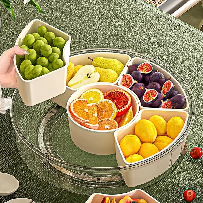 Six-compartment Rotating Fruit