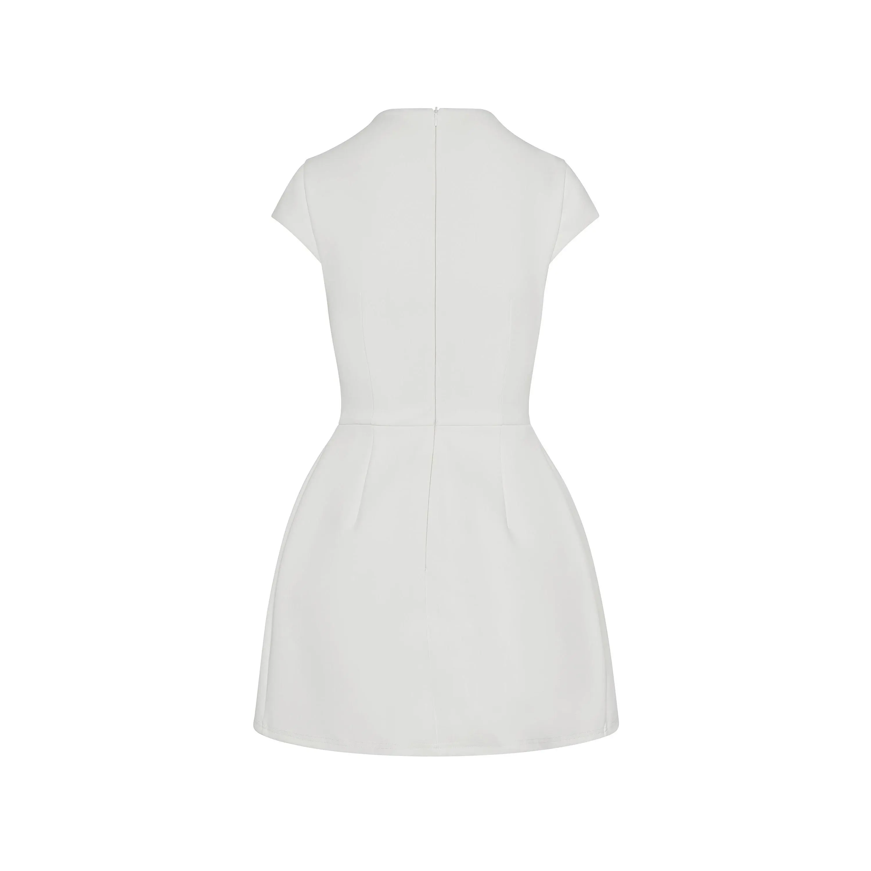 Cote Cap Sleeve Pocket Mini Dress - White - TikTok Shop