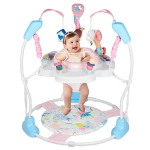 An Baby Activity Center, Infant Jumpers and Bouncers with Music, Lights, Infant Toys, 360 ° Rotating Seat, 3 Adjustable Heights, Baby Play and Learning Center for 6+ Months