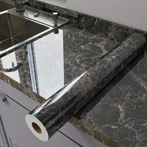 Premium Marble Self-Adhesive Wallpaper - Waterproof PVC Wall Sticker, Easy to Remove, Suitable for Kitchen Splashbacks, Bathrooms, Ideal for Gifting to Family and Friends, Marble Backsplash Wallpaper