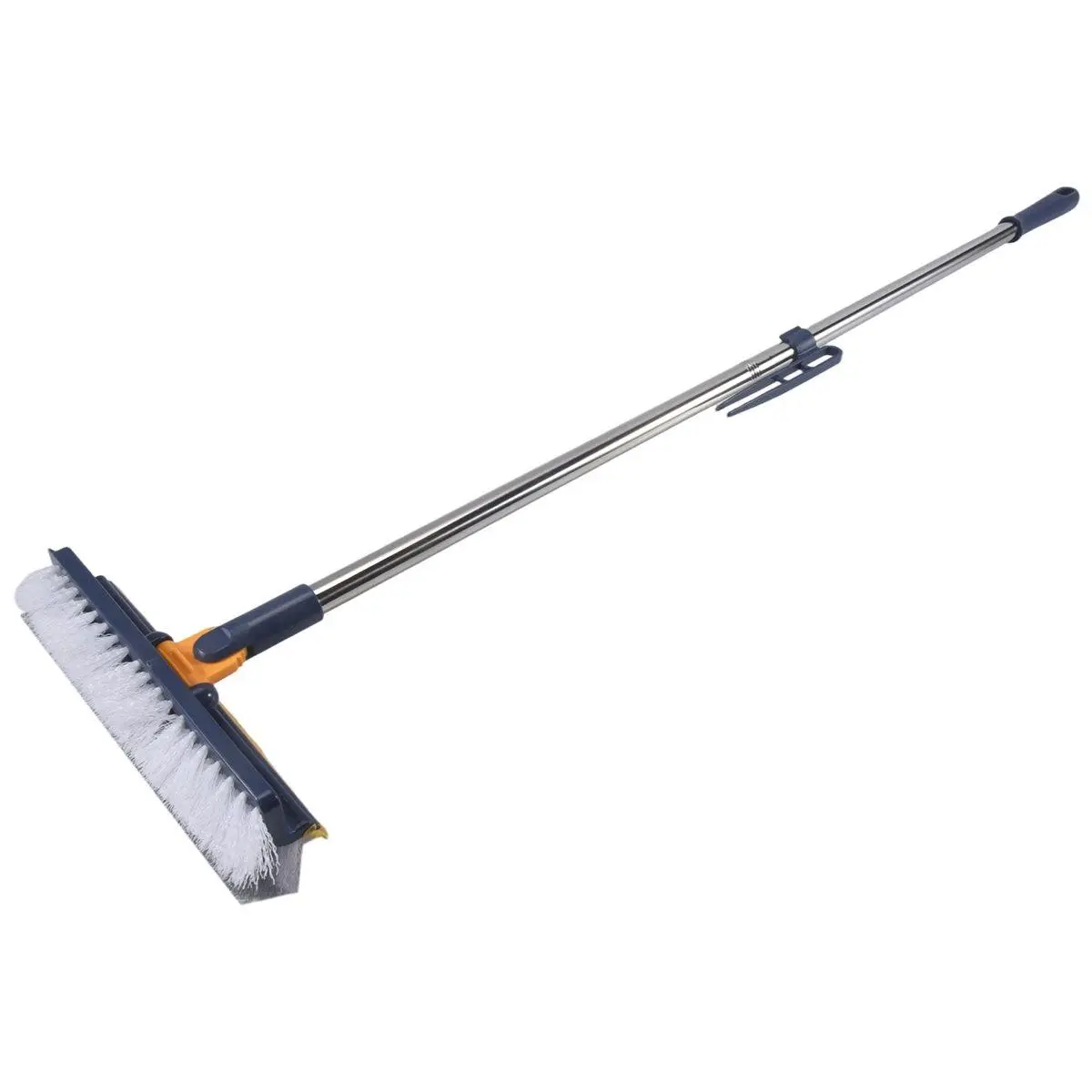Long-Handled Floor Brush, Multi-Functional Scraping and Cleaning Brush, Cleaning Without Blind Spots Blue