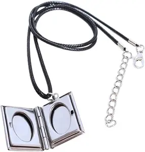 Anime Aoi Todo Necklace Metal Silver Square Shape Pendant Charm Cosplay Props Halloween Accessory