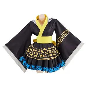 Women‘s Trafalgar Law Cosplay Costume Japanese Kimono Lolita Dress Skirt Suit