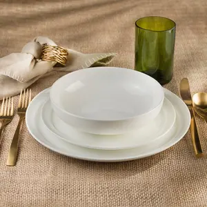 Lafayette St. Fine Bone China 12 Piece Dinnerware Set, Service For 4