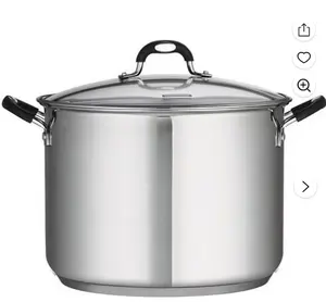 Tramontina 16 Quart Stainless Steel Covered Stock Pot