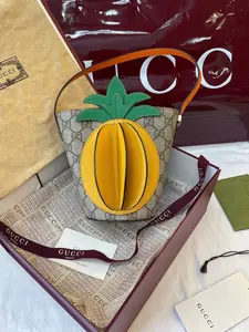 Pre-owned GUCCI canvas bucket bags Ophidia Pineapple Mini Bucket Bag【Z】
