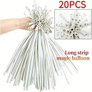 20 Pack Balloons, Long Strip Magic Balloon, Thick Long Strips, Long Strip Design, Versatile Uses, Ideal for Animal Twists, Christmas Wreaths, Wedding Arches, Party Background Decorations