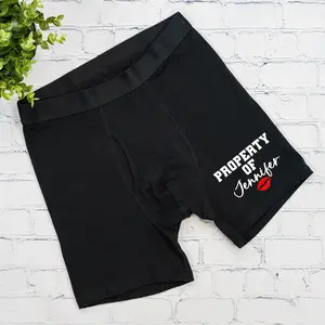 Personalized Property Of Underwear, Gift Idea Boxer For Him, Funny Valentine's Day Gift For Husband, Boyfriend Birthday Gift Boxer , Custom Underwear For Men