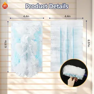 200pcs Dusting Kit with Handles and Electrostatic Cloths for Easy Cleaning of Electronics, Furniture, Blinds, and Ceiling Fans