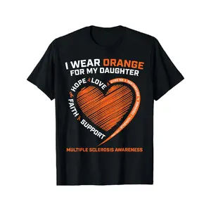 Father's Day Gift - I Wear Orange For My Daughter Multiple Sclerosis T-Shirt - Gifts for Dad 2026
