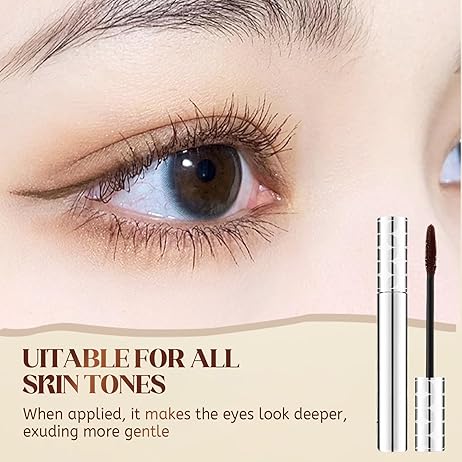 GECOMO Extensionist Mascara, Lengthening Curling Volumizing Mascara, Lightweight Clump-Free Fluffy Lashes, Smudge-Proof Anti-Staining No Spider Lashes, Cruelty Free & Paraben Free Eye Makeup, Perfect Holiday & Mother’s Day Gift