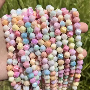7×8 mm Crystal Macaron Color Twisted Beads, Loose Beads, DIY Bracelet & Necklace Bead Accessories