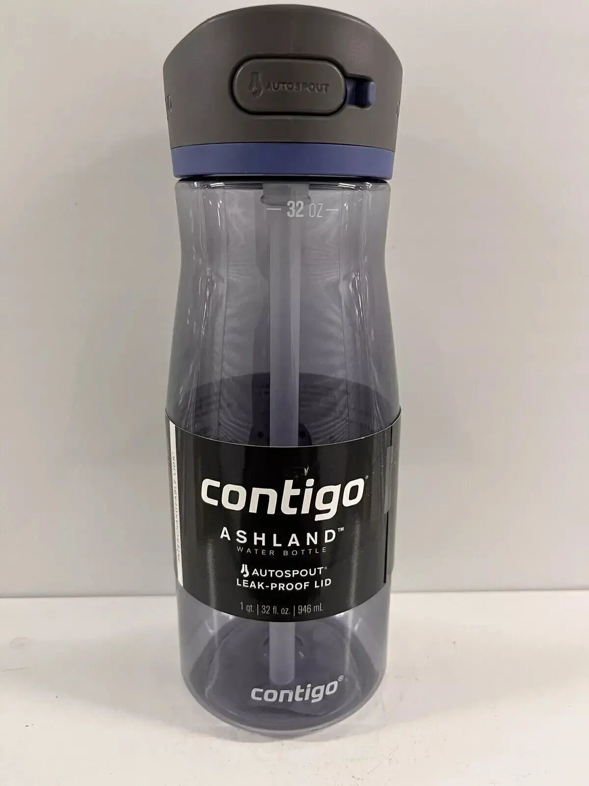 New Contigo Water Bottle 32 oz Ashland Blue With Lock Leak Proof