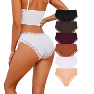 Bow Lace Hipster Panties Underwear Breathable Sexy Briefs for Women 100% Comfortable & Stylish