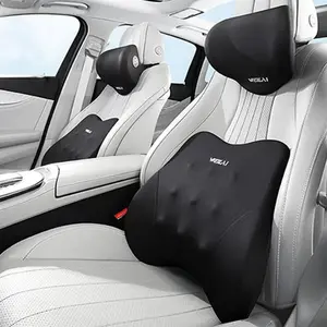 Car Neck Pillow & Lumbar Support Pillow Set, 2 Counts/set Automotive Soft Comfortable Car Seat Neck Pillow & Lumbar Support Pillow, Car Interior Accessories