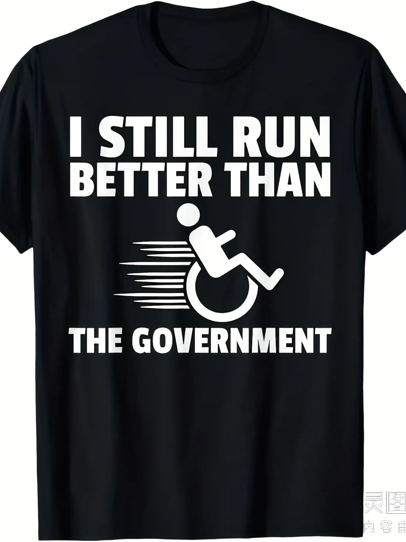 Wheelchair Disability Gift Funny Handicap T-Shirt men and women can wear, black, white, giftsSame style for men and women  summer short-sleeved printed T-shirt pure cotton 220G, Summer Clothing, Inclusive Fashion, Retro Style, Graphic Tee