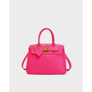 Statement Luxury Prosper Tote In Neon Pink
