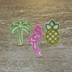 Tropical Glow Temporary Tattoos afterglow effect neon sign tattoos colorful temporary tattoos