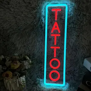 USB-Powered LED Neon Tattoo Sign Light with 10-Level Dimmer - Perfect for Salon Advertising & Wall Decor Dimmable Neon Light Atmosphere Lighting