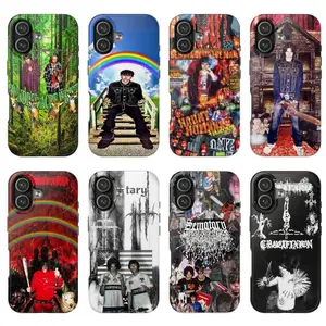 8 Styles Sematary Rapper Phone case, Rap Art Album Phone Case, Compatible with iPhone 17 16 15 14 13 12 & Samsung Galaxy, Gift for fans E
