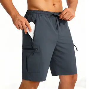 Men’s Summer Casual Cargo Shorts with Multiple Zipper Pockets — Outdoor Fashion Hiking, Quick-Dry, Breathable Bermuda Shorts Men's