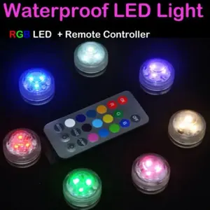 Waterproof Colorful LED Lights- Car Interior Accesssories/ Indoor Accessories w/ Remote Control