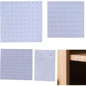 360 count Cabinet Door Bumpers Clear Self Adhesive Rubber  , Sound Dampening Door Slam Stopper Non Slip Furniture Pads Wall Protector for  Board, Drawers, Glass Cabinet