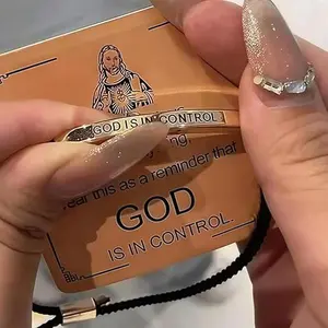 Inspire Bracelet: "GOD IS IN CONTROL" – Elegant Design with Unique Patterns & Letters