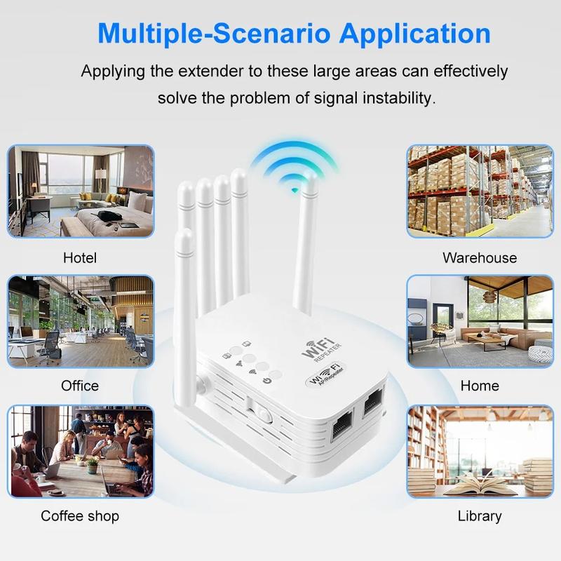 1200Mbps Wireless WiFi Repeater WIFI Extender Signal Booster 2.4G 5G Dual-band Network 802.11ac WiFi Amplifier Router
