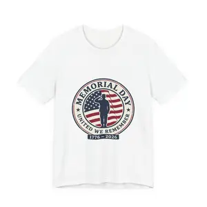 Memorial Day 1776–2026 USA 250 Vintage Distressed Tee | Patriotic Red White Blue