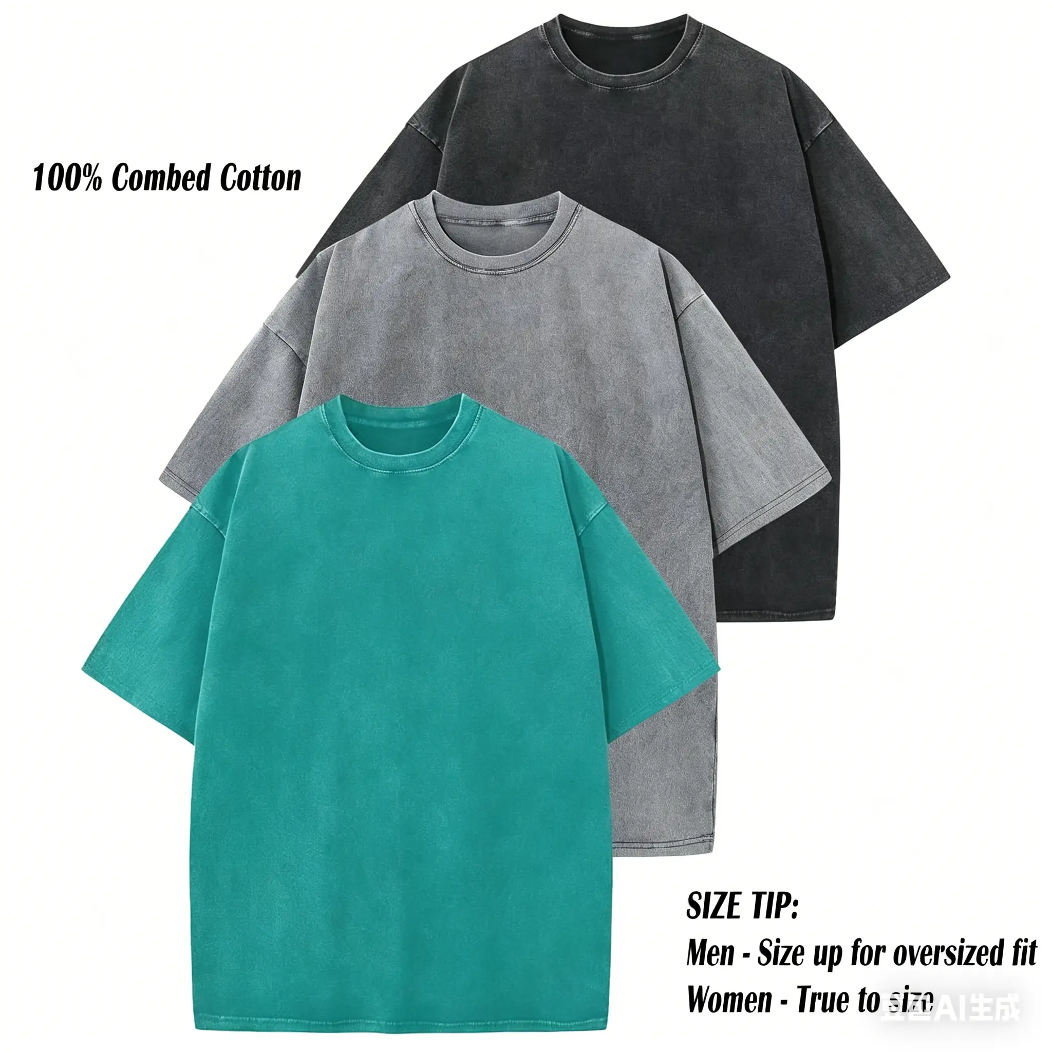 Black + Gray + Lake Green