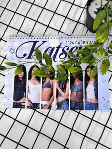 2026 band calendar for fans - fan gift - with monthly notes section.